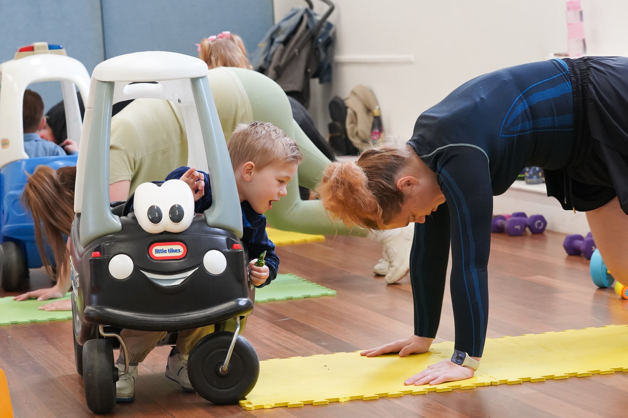 Fitness and Play community event with families in South Tyneside